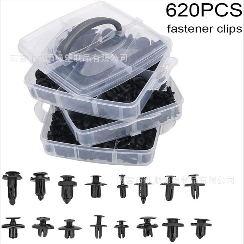 620 Unids en caja hebilla 16 tipos de parachoques del coche kit de reparación de expansión sujetador tornillo clip hebilla