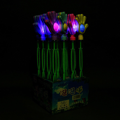 Children's cartoon bubble wand large size thick wholesale, floor stall glowing bubble wand, bubble water wholesale