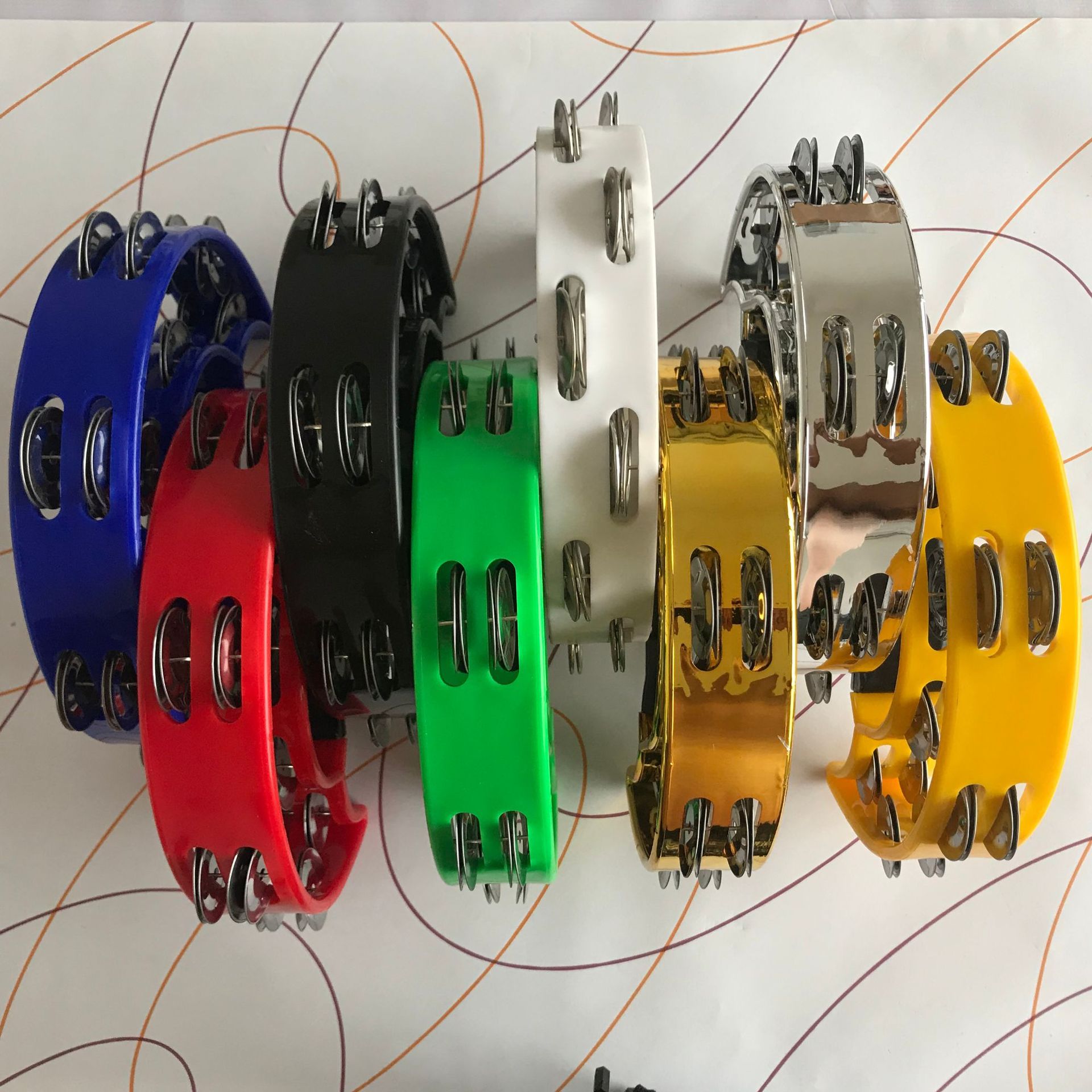 Instrumento de percusión KTV suministros de entretenimiento Orff instrumento musical sonajero flor tambor anillo campana