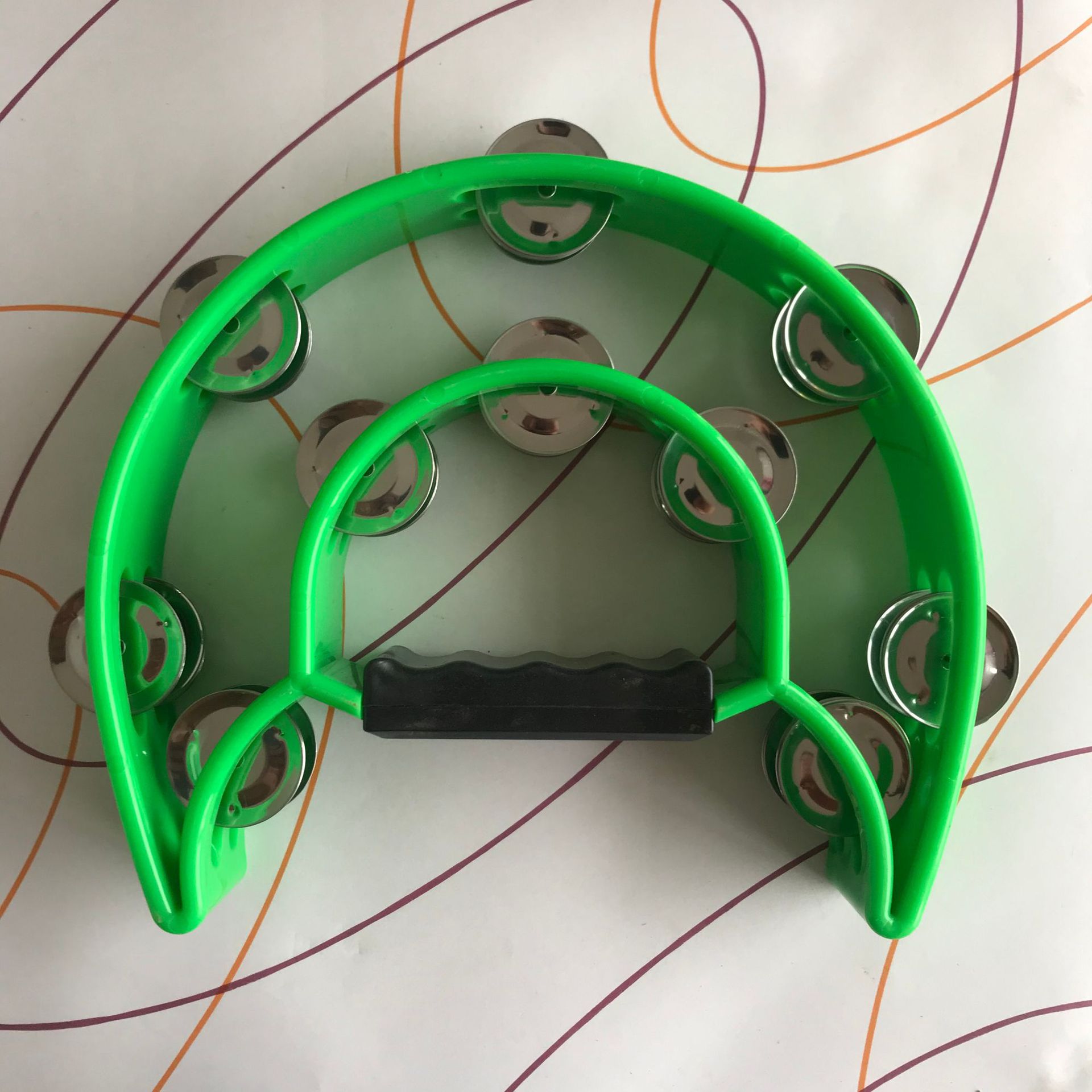 Instrumento de percusión KTV suministros de entretenimiento Orff instrumento musical sonajero flor tambor anillo campana