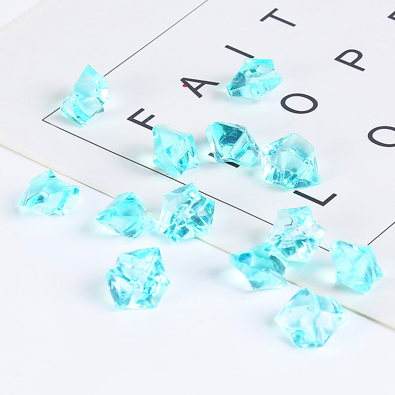 Plastic realistic ice cubes