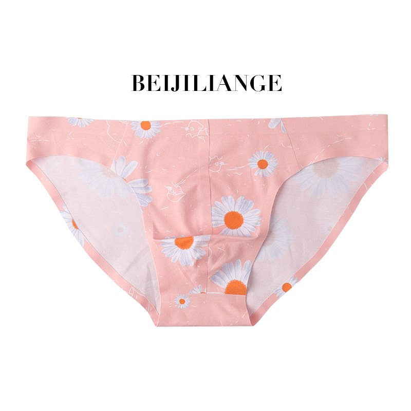 Couple Men's New Sexy Underwear Sexy Underwear Men's Swim Trunks Fashion Printed Gingles Men's Briefs