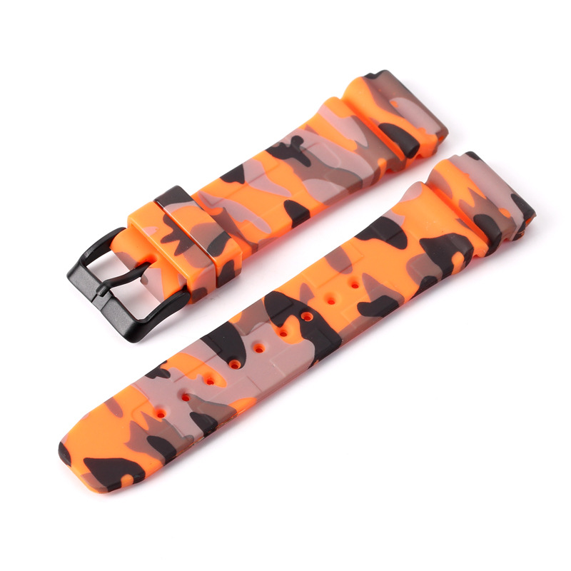 Black Buckle/Camouflage Orange
