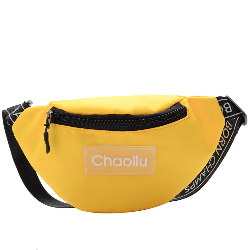Lienzo lindo bolso de los niños bolsa de mensajero de moda niños y niñas carta pecho bolsa infantil bebé mini bolso de la cintura