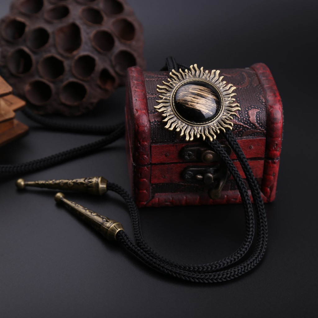 레트로 블랙 마노 보석 보로타이 셔츠 넥타이 트렌디 액세서리 도매 넥타이