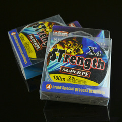 Wholesale fishing line 100 meters x 4 braided fishing line with high strength, soft and wear-resistant, suitable for sea fishing and luring fishing tackle