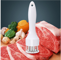 廠家直銷 日用百貨 不鏽鋼16針長柄松肉器 嫩肉器斬扎肉廚房工具