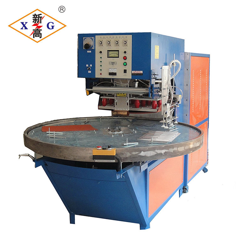 Automatic disc touch screen PVCPET blister packaging fusing high frequency machine toothbrush helmet environmental protection plastic welding machine