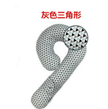 Seat belt shoulder pad Seat Belt Protective Cover - 9-shaped-pillow-gray-triangle