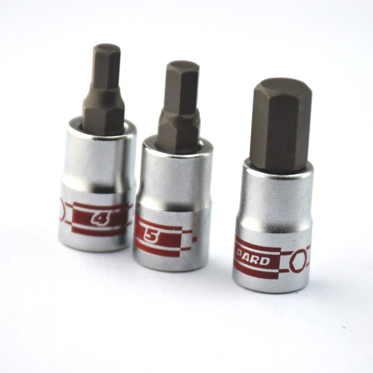 进口 Pard 高扭力 内六角旋具套筒 1/4 批头 3 4 5 6 7 8 10mm