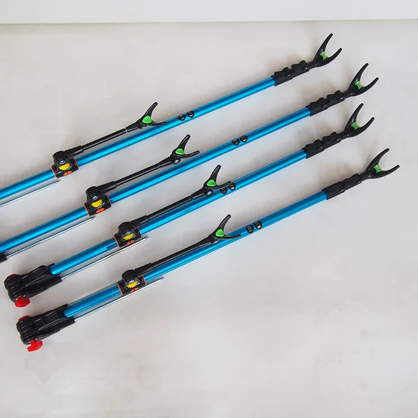 Fishing Rod Bracket Aluminum Alloy Battery Rod Retractable Rod Bracket Fishing Bracket Fishing Gear