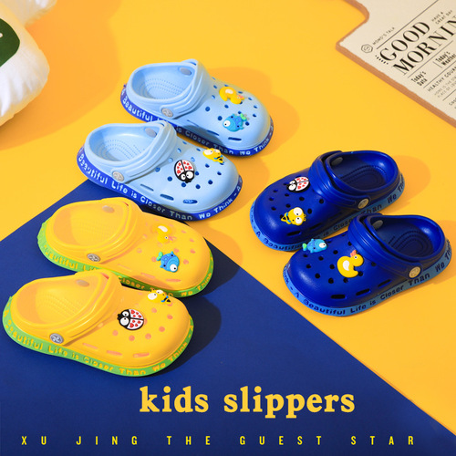 Wholesale children's slippers, non-slip clogs, cartoon children's baby slippers, children's shoes 1-13 years old, internet celebrity slippers