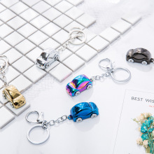 BS-677仿真金属小汽车钥匙扣礼品情侣挂件 LED发光电子产品创意