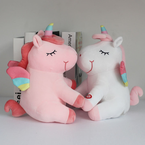 ins internet celebrity led glowing rainbow unicorn doll children's plush toy Christmas gift wholesale