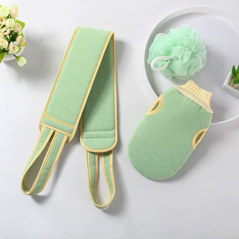Gloves for adults, scarf, set, hygienic bath towel, 3 piece set