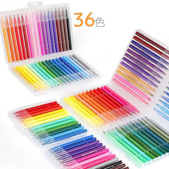 Soft-head watercolor pen set 12 36 48-color hook line pen color brush student comics hand-painted watercolor soft-head pen