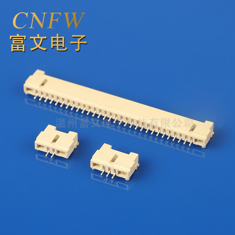 Factory sales DF14 horizontal patch strip connector spacing 1.25mm single row plug-in 90° horizontal patch
