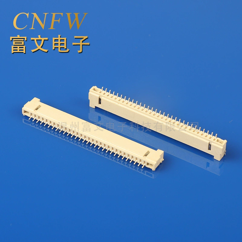 Factory sales DF14 horizontal patch strip connector spacing 1.25mm single row plug-in 90° horizontal patch