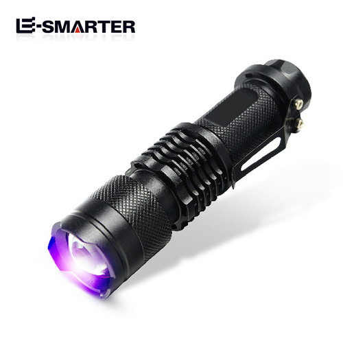 Mini portable small flashlight multifunctional fluorescent agent detection lamp outdoor household essential tool lamp