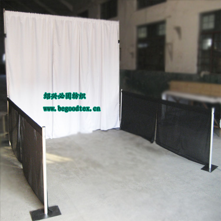 全涤纶阻燃经编染色布 防火针织装饰面料