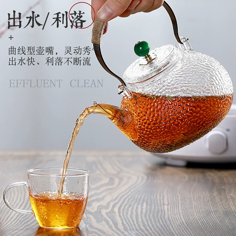 Japanese teapot, glass filter, tea set, increased thickness