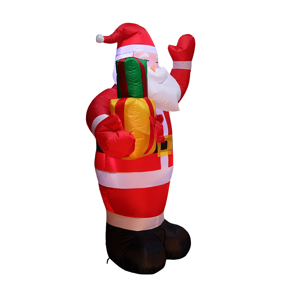 Bolsa de regalo inflable de Santa Claus de 1.5m, decoración navideña luminosa para eventos