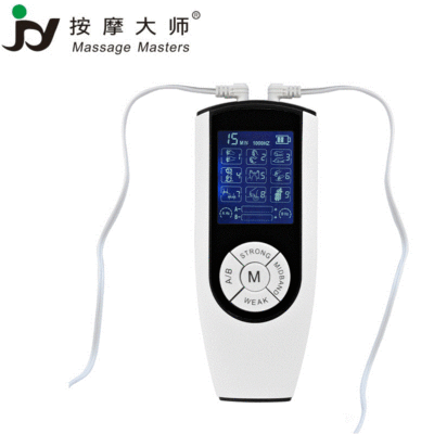 新款独立双输出按摩仪可以分别选择不同模式不同力度同时按摩|ru