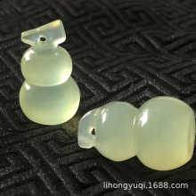 岫玉葫芦吊坠玉石挂件批发天然岫玉项链手链diy配件批发