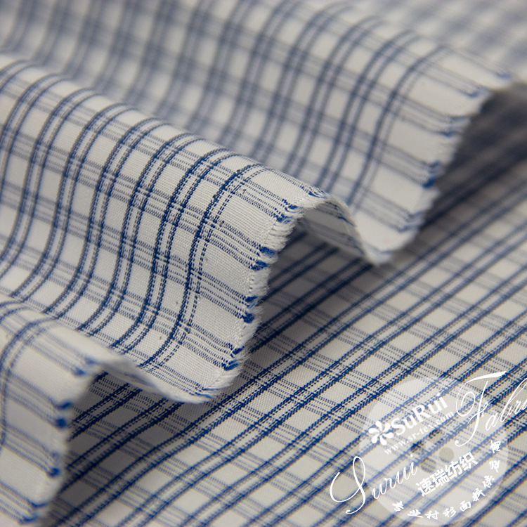 现货供应超细旦竹纤维 长方格 时尚休闲 商务通勤 流行衬衫面料