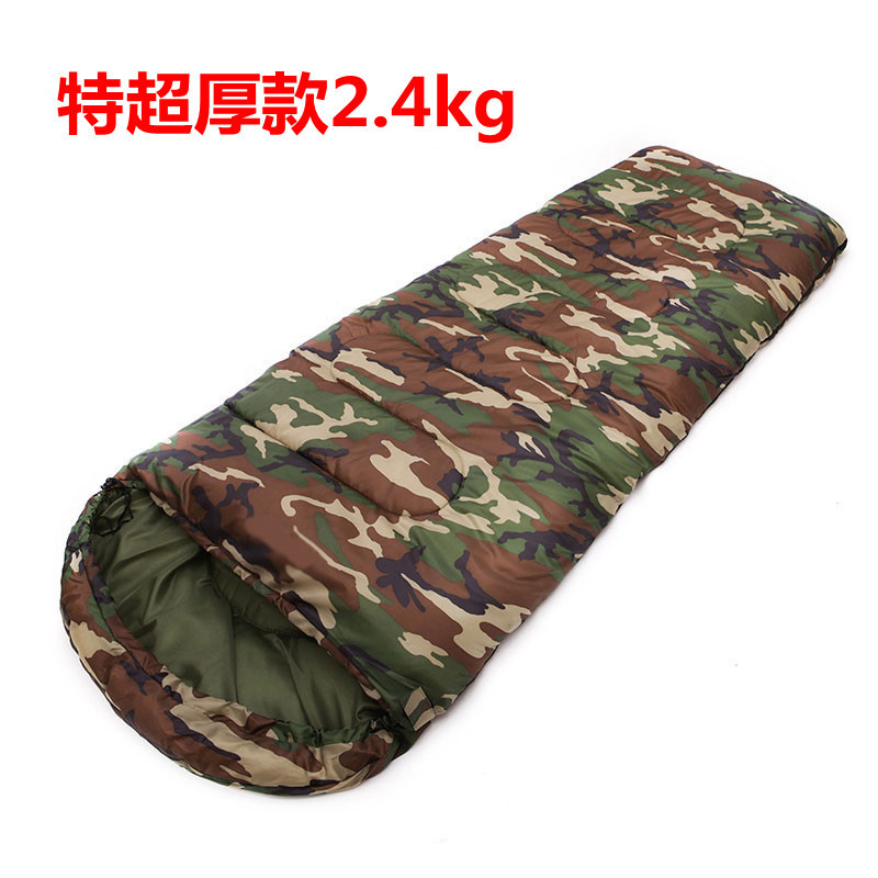 야외 보온 위장 침낭 등산 캠핑 이불 성인 낮잠 봄 여름 텐트 면 침낭