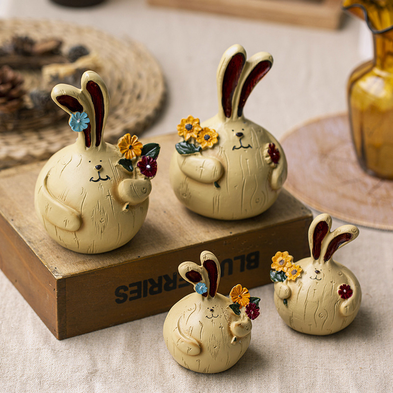Gift Little Garlic Rabbit Ornament Creative Handmade Home Decoration Cake Baking Cartoon Wholesale Exquisite Souvenir