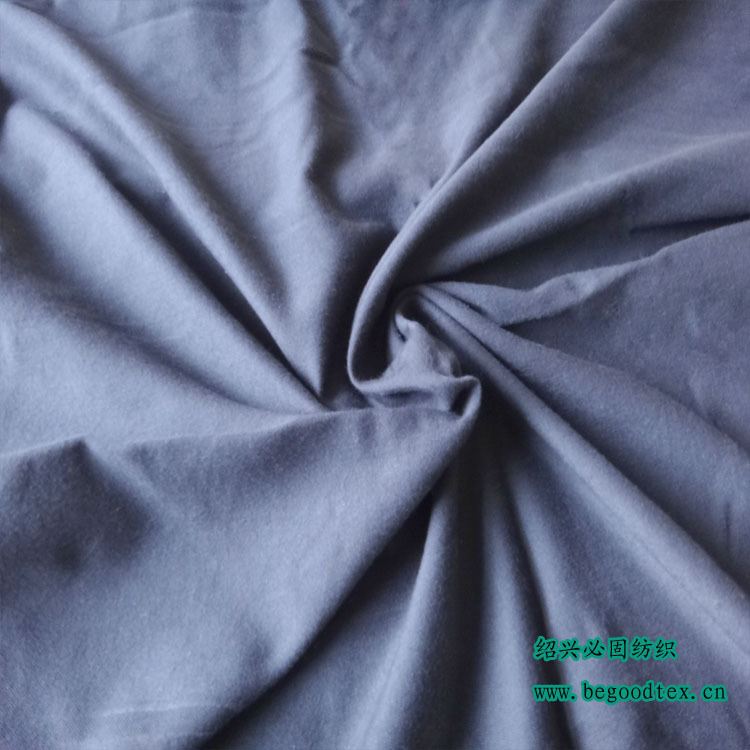 厂家直销纱线阻燃全涤拉毛布 功能性防火绒布面料