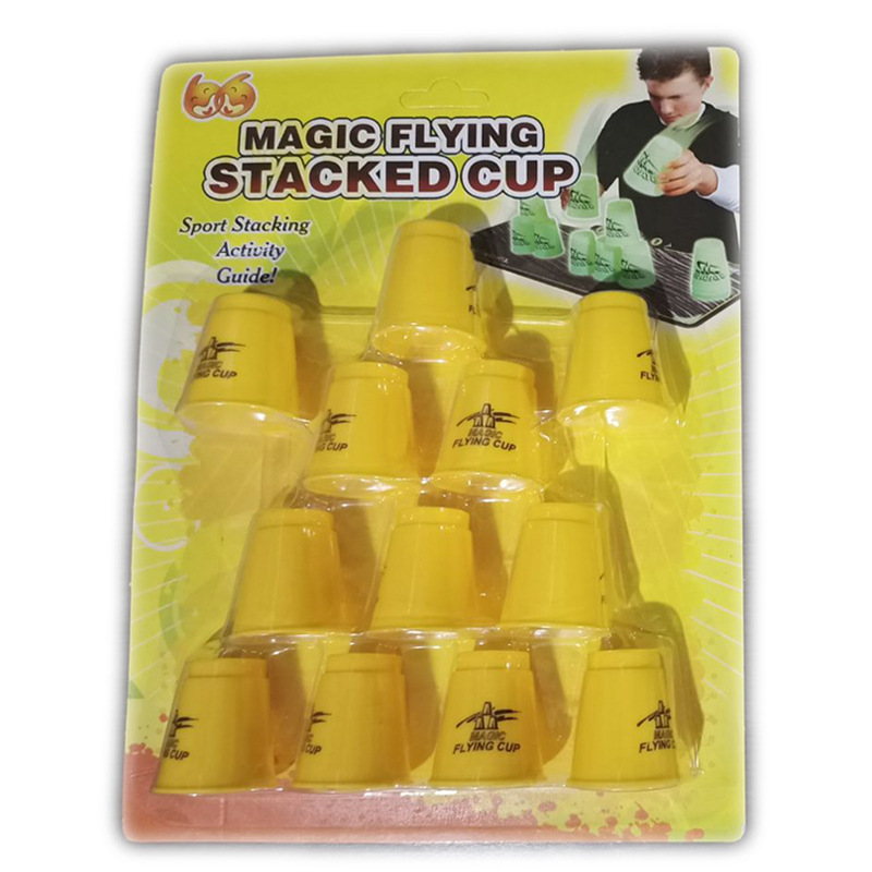 Niños inteligencia competitiva velocidad plegable Copa partido padre-hijo mini taza voladora juego de mesa de juguete