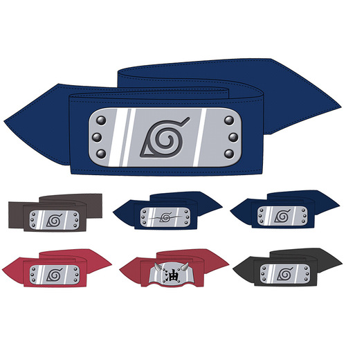 Naruto Genuine Forehead Protector C Suit Sakura Sasuke Naruto Itachi Kakashi Peripheral Forehead Protector Band