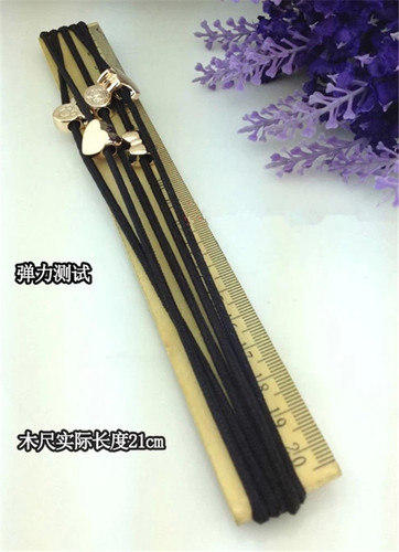 High-quality high-elastic gold bead hair ties, wholesale cute apple hair ropes, rubber bands, hair ties, small gifts wholesale