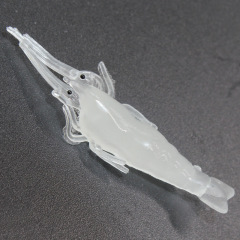 Manufacturer wholesale 4cm fishy tail without hook small shrimp soft shrimp Luya fake bait soft bait simulated shrimp grass shrimp single piece