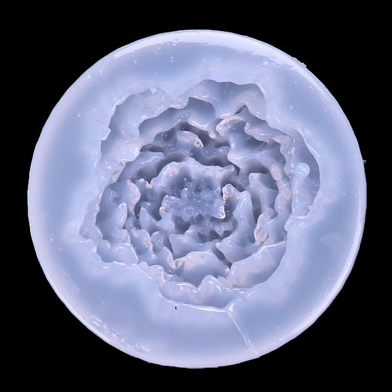 Espejo DIY cristal epoxi flor molde de silicona Rosa girasol Decoración Accesorios