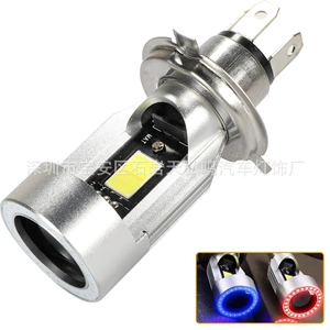 Motosiklet Fənərləri Angel Eyes LED Fənərlər HS1 H4 BA20D Elektrikli Avtomobil Modifikasiyası