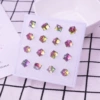 Colorful 6mm three -dimensional diamond