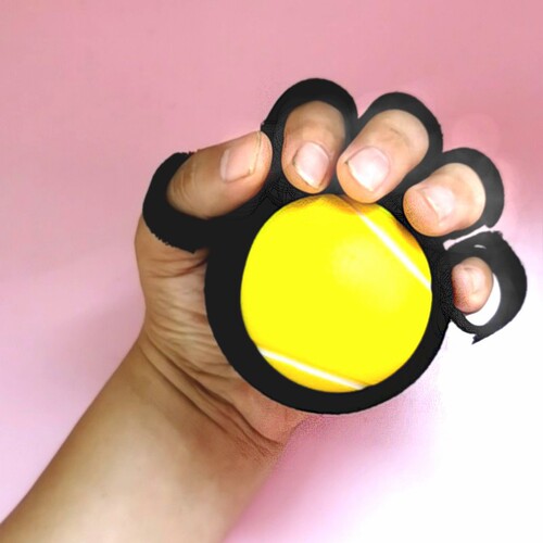 Five-finger grip ball rehabilitation training for the elderly exercise equipment finger strength wrist grip circle gripper