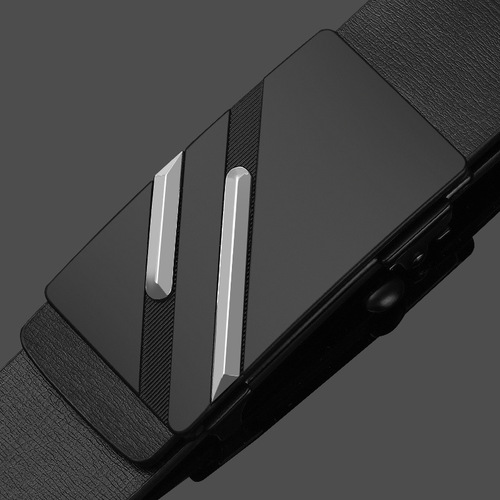 Dulilu inner wear toothless automatic buckle belt men's genuine leather belt cowhide Korean style casual men's belt