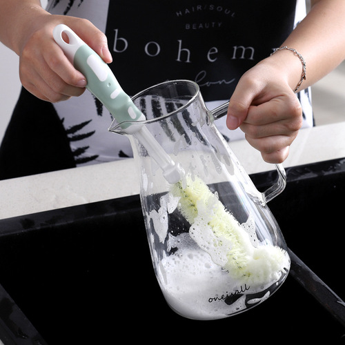 Internet celebrity INS retractable water cup brush with no dead ends, bottle brush, glass cup, kettle, stubborn stain cleaning brush