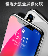 適用iPhone15鋼化膜iPhone14 iPhone13高清大弧全屏防靜電鋼化膜