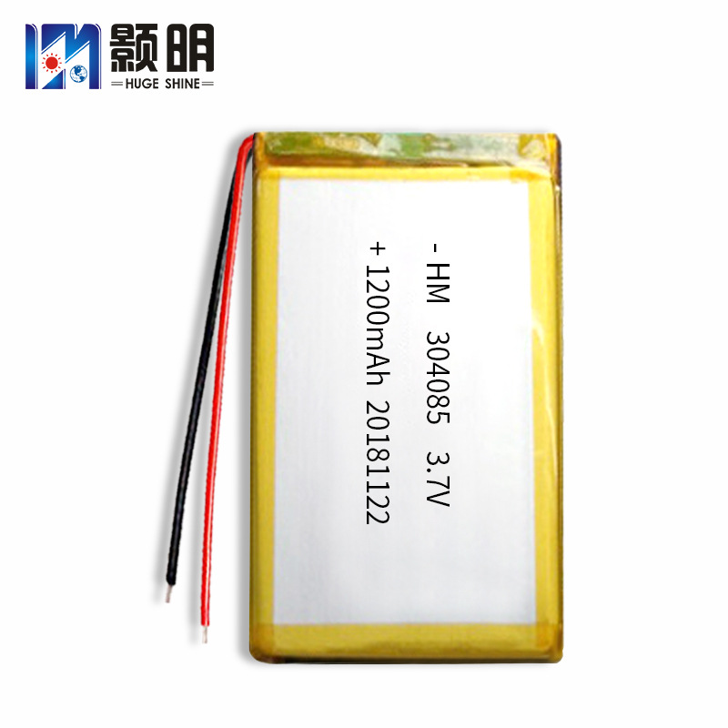 304085 리튬 배터리 3.7V1200mah 야간 조명 레벨 충전식 테이블 램프 MP4 폴리머 리튬 배터리