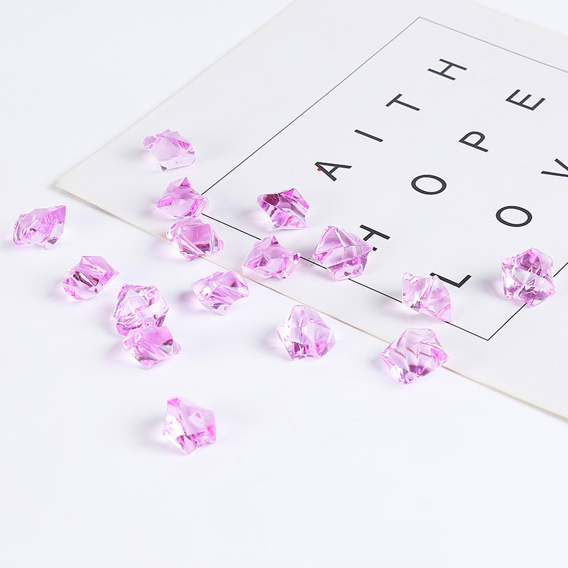 Acrylic plastic transparent gemstone