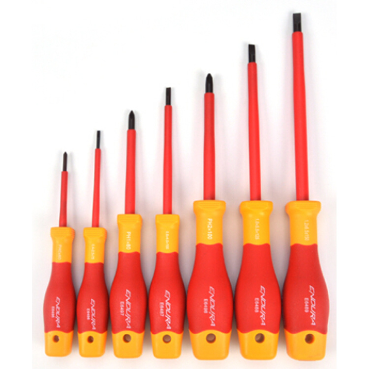 力易得[ENDURA] 七件套绝缘螺丝批E1169 采用S2合金钢制造