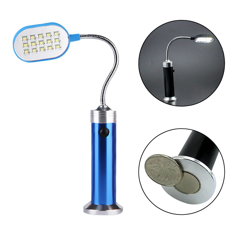 Nueva COB antena luz camping al aire libre camping luz 15LED resaltar manguera inferior imán protección ocular libro Pequeña lámpara de mesa