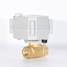 WOW通禾智能电动阀铜球阀两通手电一体断电复位3分自动排气阀