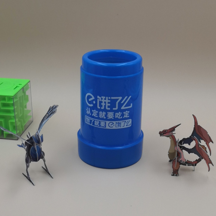 Wholesale Advertising Gift Plastic Round Chopstick Barrel Creative Square Chopstick Cage Daily Necessities Can Be Printed with LOGO