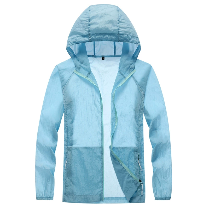 Солнцезащитная одежда для мужчин и женщин Защита от ультрафиолета Дышащая куртка с капюшоном больших размеров Одежда для рыбалки на открытом воздухе Защита от солнца Солнцезащитная одежда